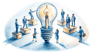 People Power, Synergy of Strategic goals, Thinking and Business Systems, Sketch format
