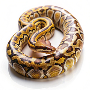 Python snake on white background - Recraft