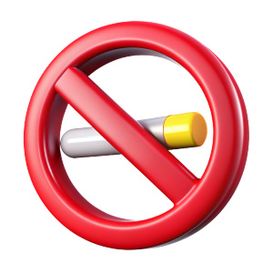 no soking red sign