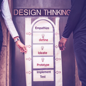 Design Thinking, a journey through six phases: Empathize, Define, Ideate, Prototype, Test, and Implement. A path of creativity and logic.