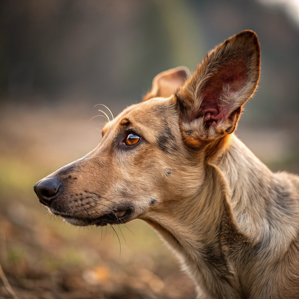 brown discharge in dog's ear
                        
