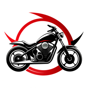 motorcycle biker tattoo design - perfect realistic art - high-definition - grey and black - white background 