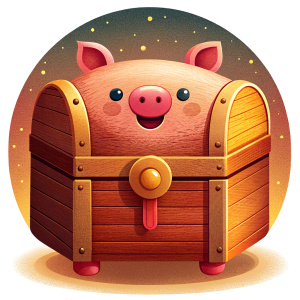 wooden pig chest, Chinese New Year