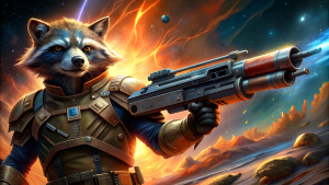 Guardian Of Galaxy, Rocket With Big gun