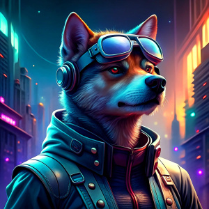 Shiba Inu con Lentes Ready Player One