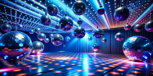 magic shine Valentine's disco room music background 