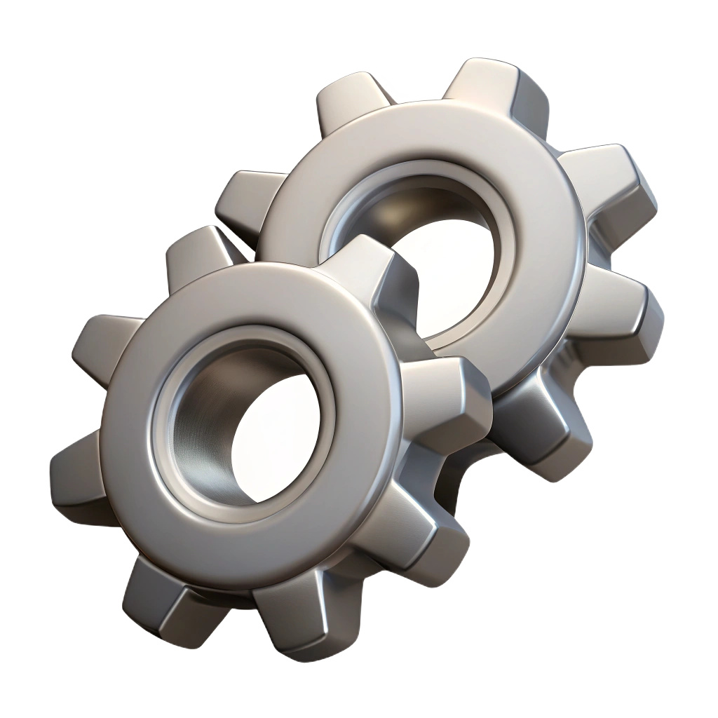 две шестеренки стальные