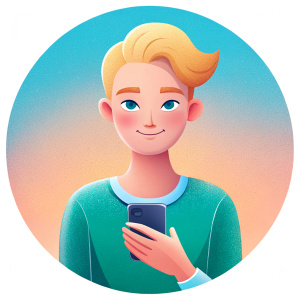influencer using phone