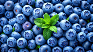 delicious blueberries background