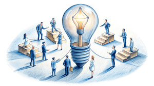 People Power, Synergy of Strategic goals, Thinking and Business Systems, Sketch format