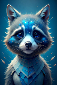 it doesn't look look a racoon now. let's fix it