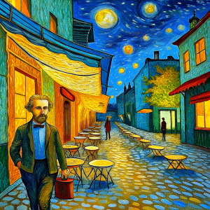van gogh Kafe Terasta Gece tablosu 