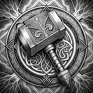 Mjölnir Hammer des Thor symbol