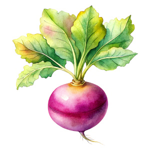 watercolor Turnip