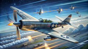 Shot 3: Weapon Configuration
Description: This shot reveals the weapon configuration of the North American P-51 Mustang. As a classic fighter of the U.S. Air Force, the Mustang is equipped with machine guns and rockets mounted on wings and fuselage for air-to-air and ground attacks. The meticulously designed weapon system ensures both range and precision, enhancing the aircraft's combat efficiency. Viewers can understand the Mustang's firepower configuration and combat capabilities.

