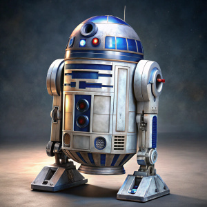 a image of R2D2 the robot fo star wars 