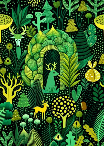 Forest Secret Life Pattern