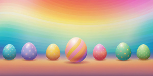 Easter theme gradient background. Soft color - Recraft