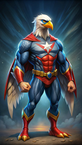 let the eagle be a superhero