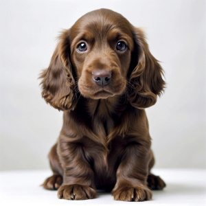 Cute puppy Field Spaniel