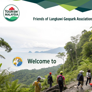 Welcome to Friends of Langkawi Geopark Association!

Join us to protect and preserve the natural beauty of Langkawi. We are a community dedicated to the conservation of our unique geopark.

Contact us:
Email: info@langkawigeoparkfriends.org
Phone: +60 12 345 6789

[Logo of Friends of Langkawi Geopark Association]

[Logo of Langkawi Geopark]

[Logo of Tourism Malaysia]

[Photo of a group of people engaged in a nature walk, with a lush green background]

Together, let's safeguard the wonders of Langkawi!