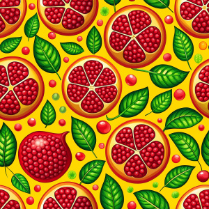 pomegranate , pattern design , seamless