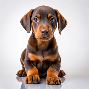 Cute puppy Doberman