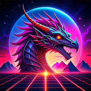 red dragon icon for videogame