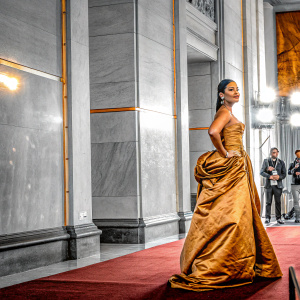 Sonam Kapoor, in a shimmering gold gown, graces the L'Oreal Paris Femina Women Awards red carpet.