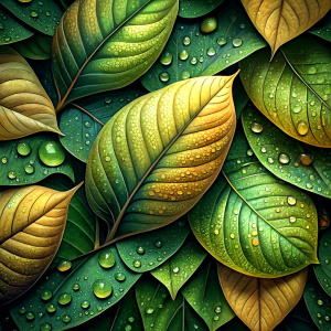 wetty leaves wallpaper
