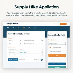 Screenshot of Supply Hike application's web page, featuring a streamlined interface for adding a channel for Amazon India. The layout emphasizes user-friendly design with clear, concise instructions and prominent call-to-action buttons.