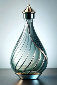clean futuristic tequila bottle