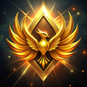 Larry Bird Symbol sign ICON, GOLD OF COLLECTION WITH DIAMONDS.