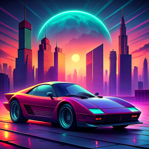 cyberpunk CITY SPORT CAR