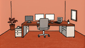 Silicon Valley Office: High-tech, fast-paced, filled with gadgets and modern conveniences