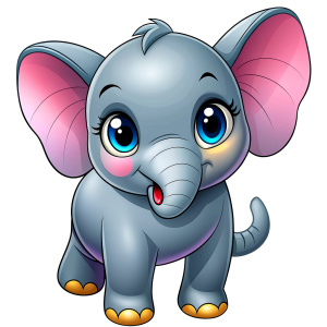 cute baby elephant