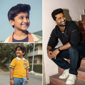 Vicky Kaushal, through the years. Childhood photos to recent. Various candid and casual poses.