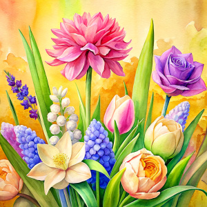  watercolor image ,Pink white leeks, Snowdrops, lobelia, canna,salvia , carnation, Common Crape Myrtle., Ranunculus viburnum, wax flower, dandelion, geranium , watercolor , watercolor , artichoke ,aster,pansy,poppy ,lavender,anemone ,oleander , succulent,pansy,lilacsucculent,pansy,lilac, dark red   background  ,aster,pansy,poppy ,lavender,anemone ,oleander , succulent,pansy,lilac