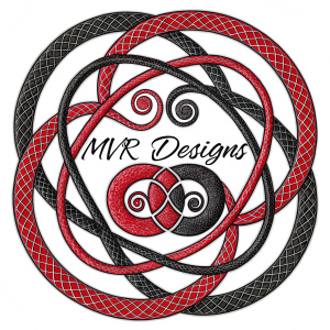 Spiral pattern logo for MVR Designs. Inspired by AC Milan's 1999 season.