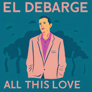El DeBarge on the cover of his latest album 'All This Love'. Dark, moody background