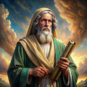 CLIP ANIMADO, EL PROFETA EZEQUIEL EN SU MANO TIENE UN ROLLO SEGUN LA BIBLIA.