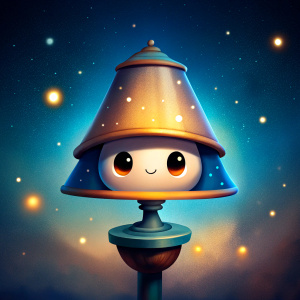 a cute night lamp icon