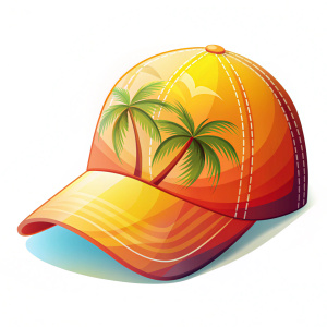 99.	"Fashion Cap Symbol for Summer Iconography"
