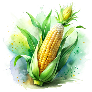 watercolor corn