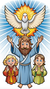 cartoon clip art, The Holy Spirit.

