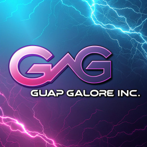 The Guap Galore Inc. logo, a sleek design featuring a stylized 'G' intertwined with the company name in bold, modern font. Set against a vibrant gradient background of electric blues and purples.