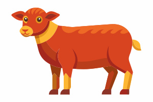 mutton single, flat vector illustration on white background - Recraft