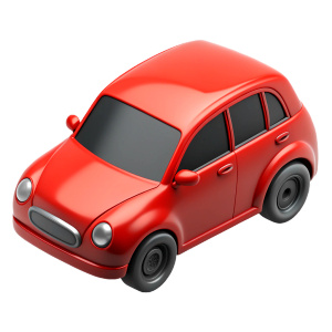 red car 
without background 