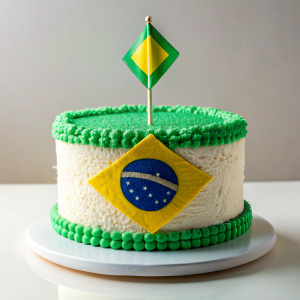 A 03 pond Cake of Independance day of barazil