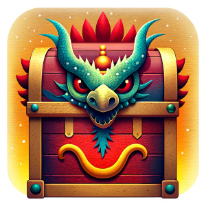 wooden dragon chest, Chinese New Year